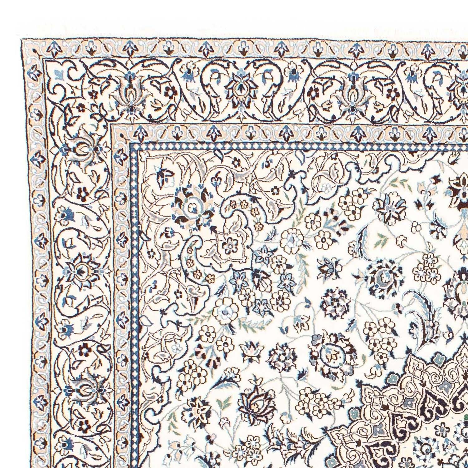Alfombra Persa - Nain - Real cuadrado  - 205 x 198 cm - beige