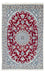 Alfombra Persa - Nain - Real - 187 x 112 cm - rojo oscuro