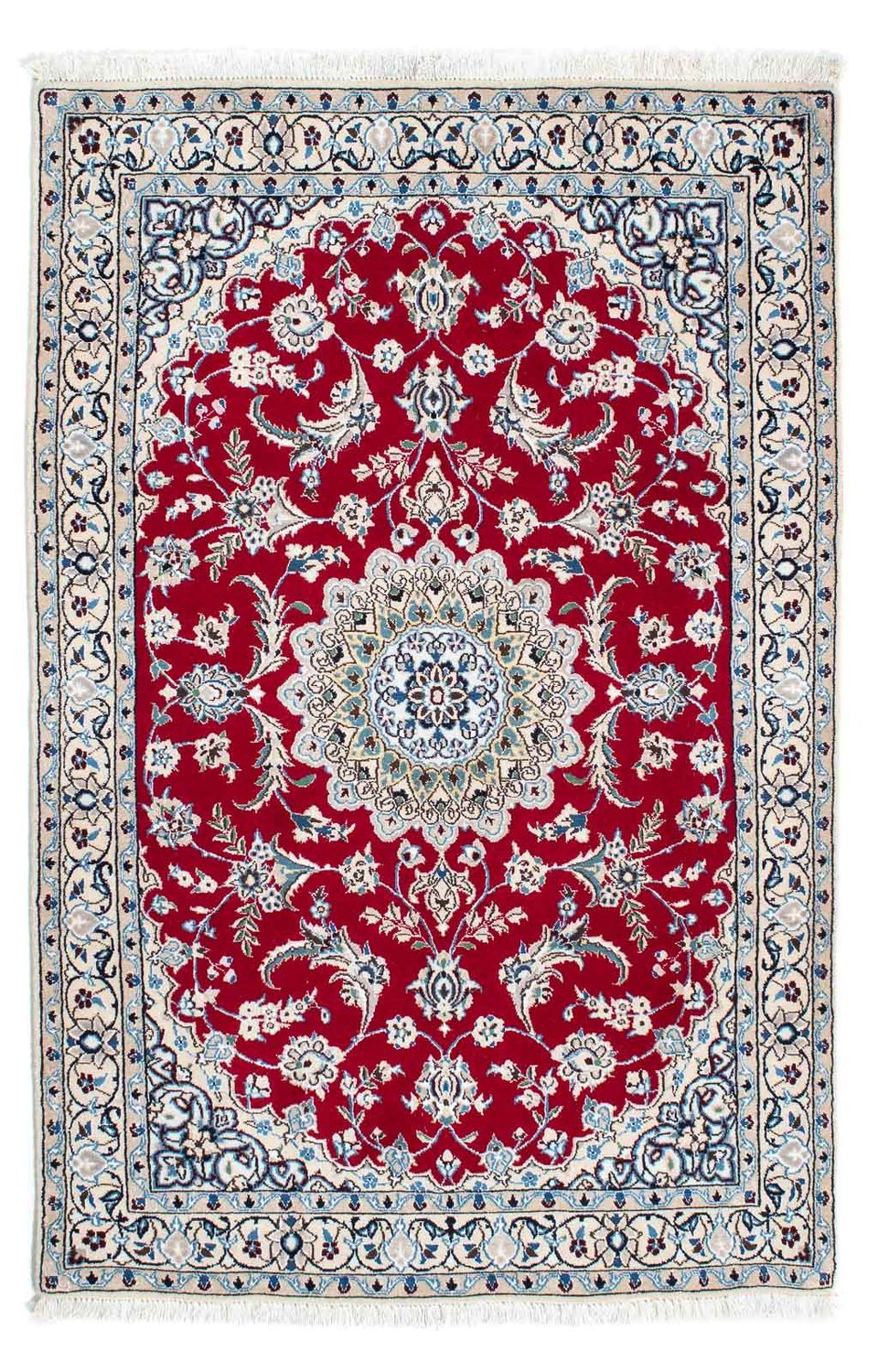 Alfombra Persa - Nain - Real - 170 x 108 cm - rojo