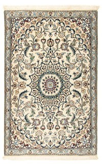 Alfombra Persa - Nain - Real - 134 x 88 cm - beige