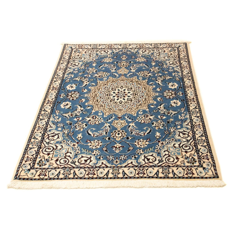 Alfombra Persa - Nain - Real - 125 x 88 cm - azul