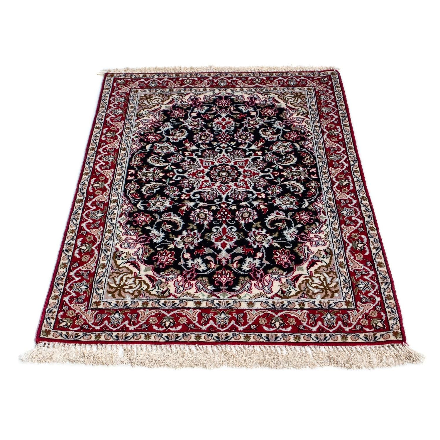 Alfombra Persa - Isfahan - Prima - 107 x 69 cm - rojo oscuro