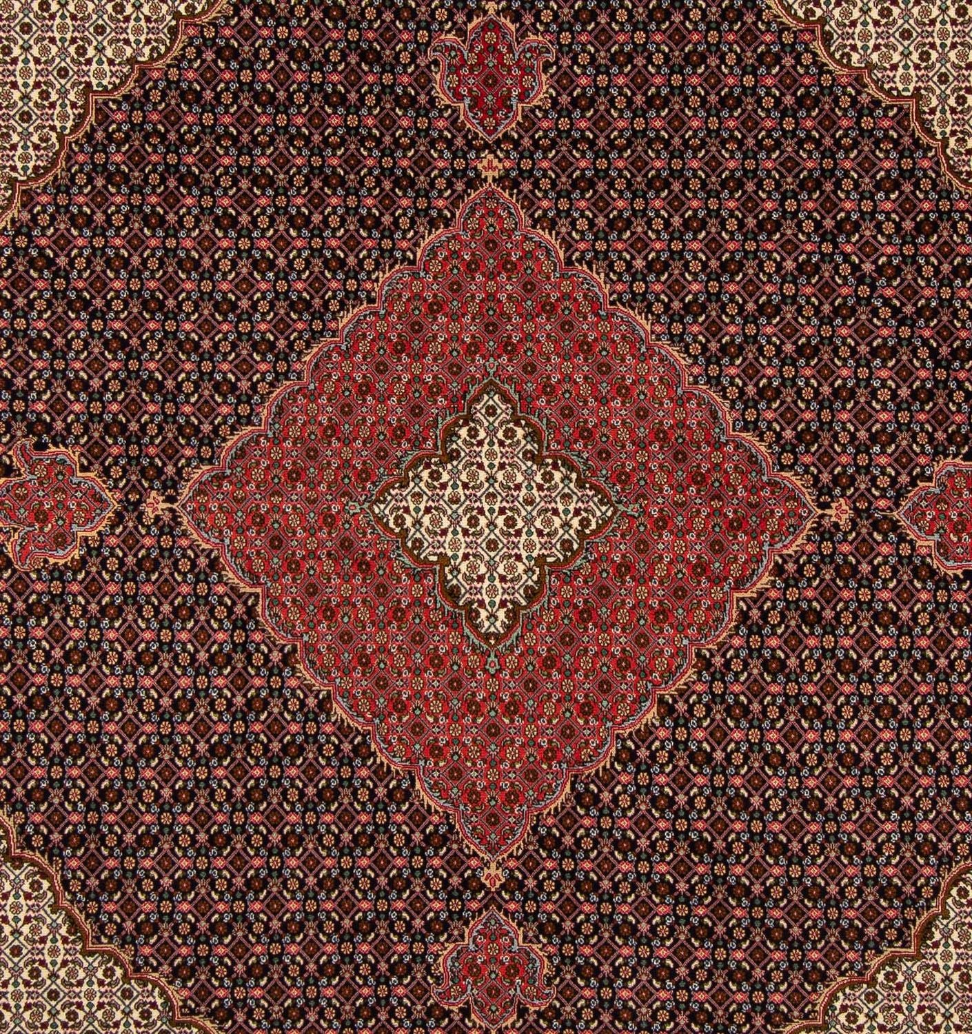 Alfombra persa - Tabriz cuadrado  - 203 x 202 cm - azul oscuro