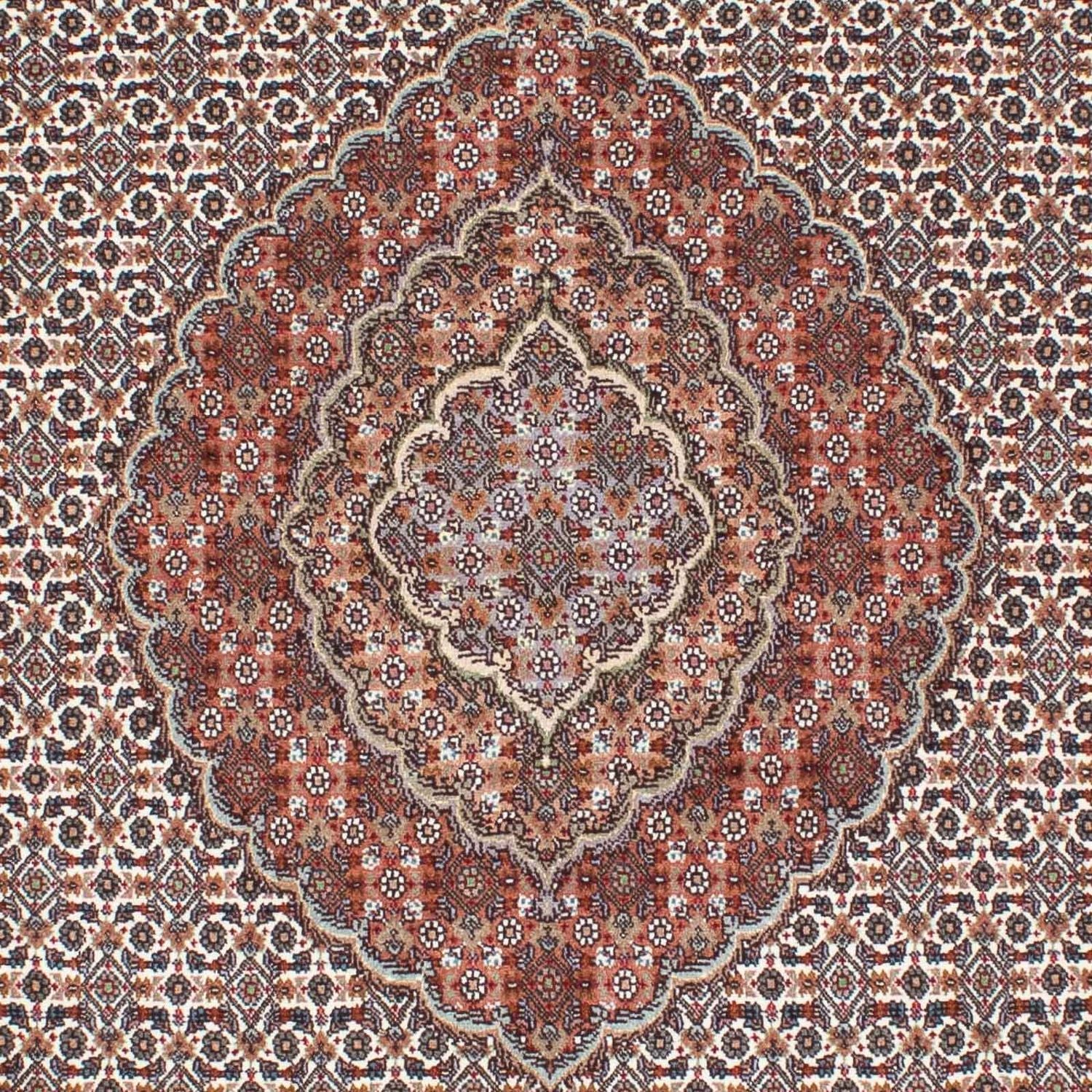 Alfombra persa - Tabriz - 212 x 153 cm - marrón claro