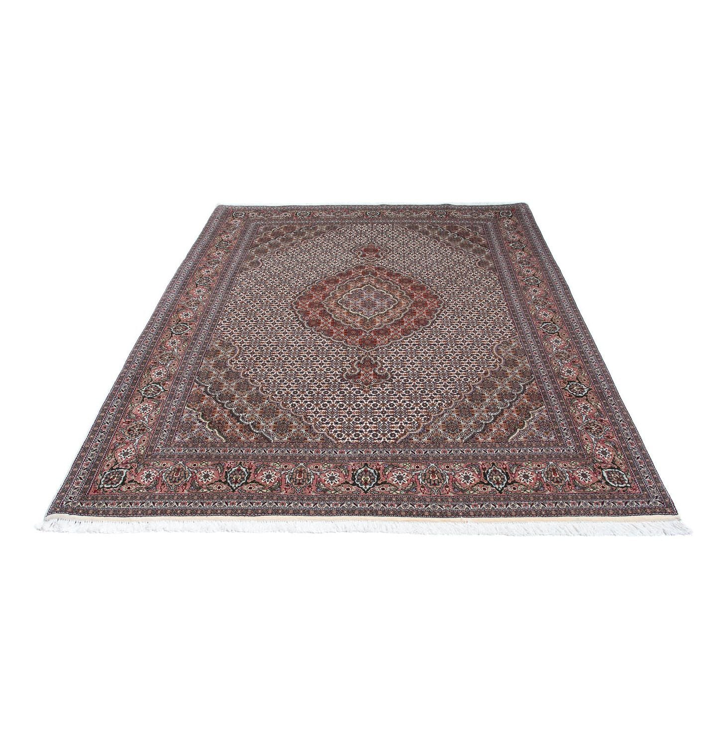 Alfombra persa - Tabriz - 212 x 153 cm - marrón claro
