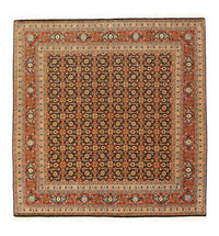 Alfombra Persa - Tabriz - Real cuadrado  - 156 x 155 cm - negro