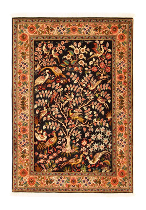 Alfombra Persa - Tabriz - Real - 148 x 100 cm - azul oscuro