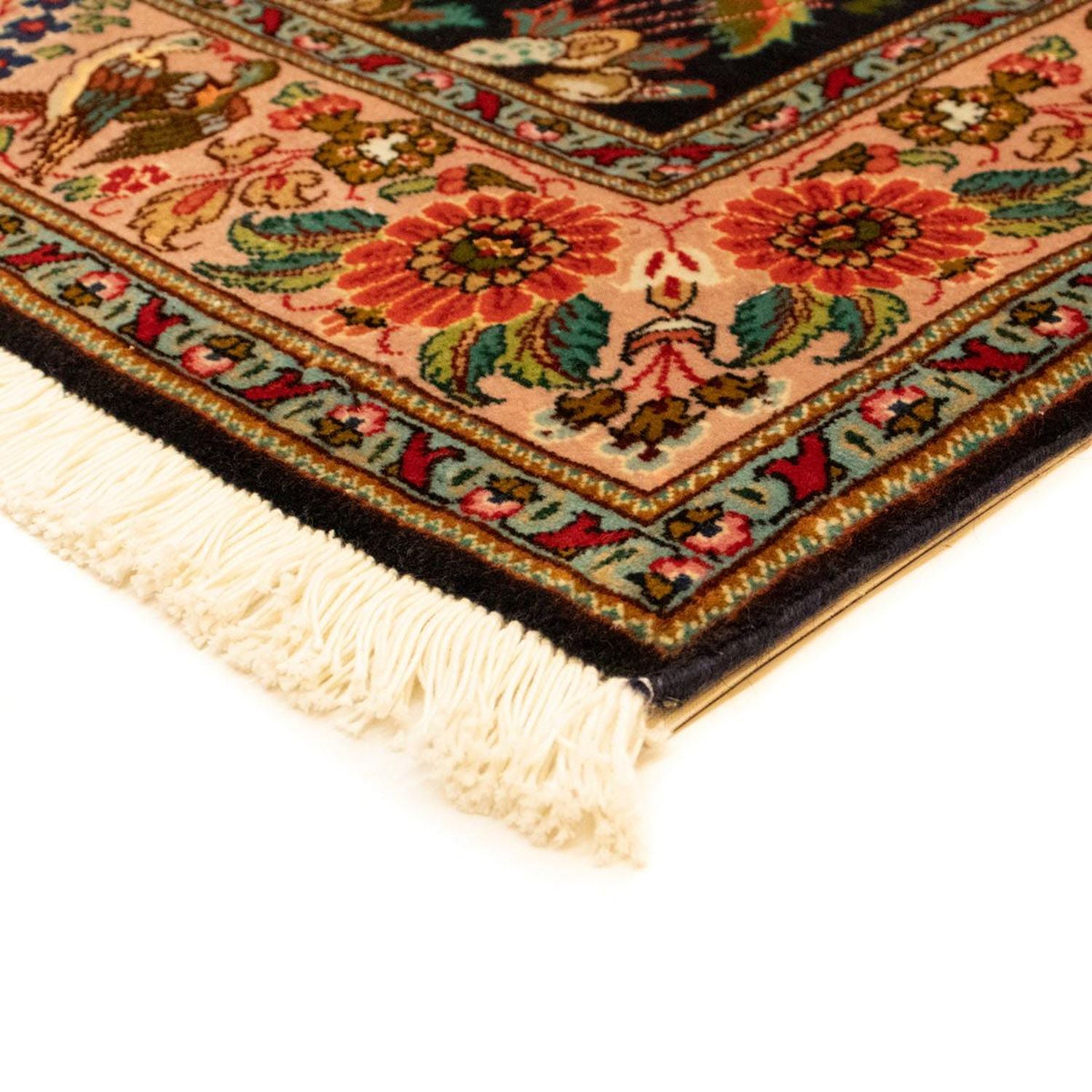 Alfombra Persa - Tabriz - Real - 148 x 100 cm - azul oscuro