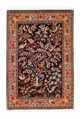 Alfombra Persa - Tabriz - Real - 148 x 100 cm - azul oscuro