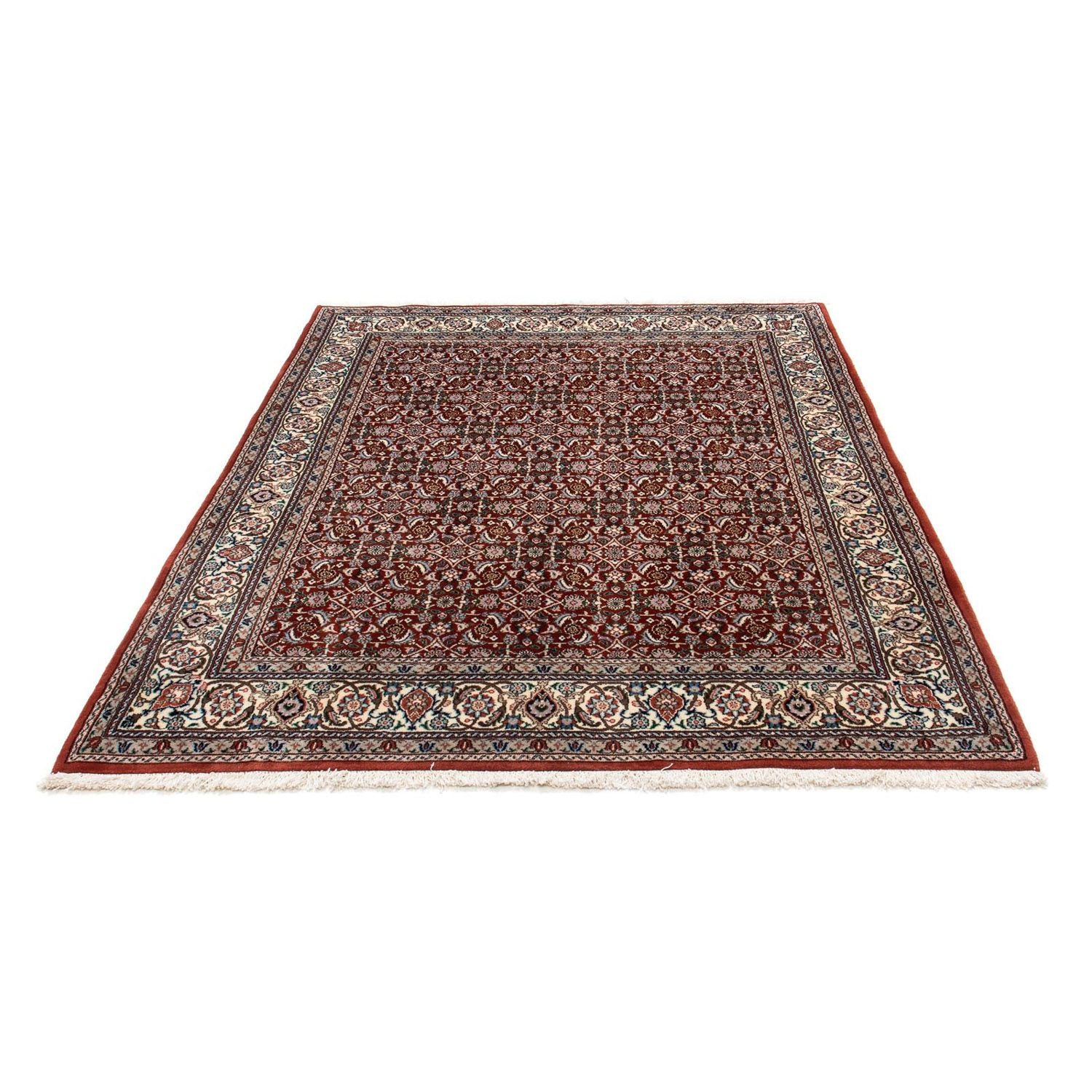 Alfombra persa - Clásica - 194 x 150 cm - rojo oscuro