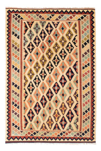 Alfombra Kelim - Oriental - 207 x 148 cm - marrón claro