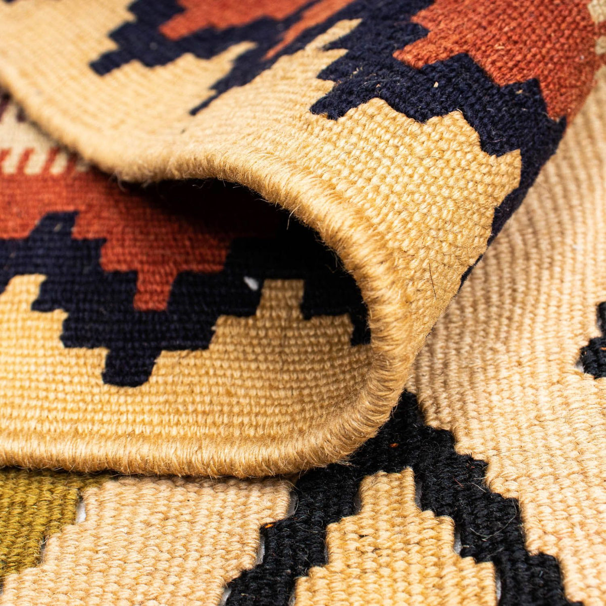 Alfombra Kelim - Oriental - 207 x 148 cm - marrón claro