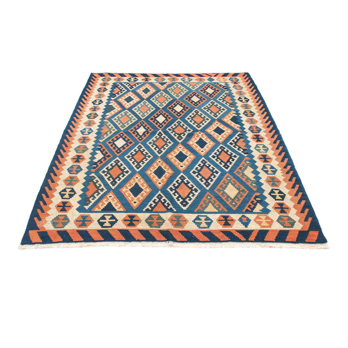 Alfombra Kelim - Oriental - 222 x 158 cm - azul