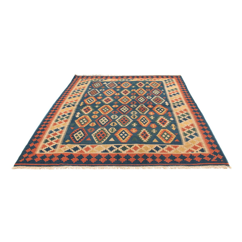 Alfombra Kelim - Oriental - 232 x 194 cm - azul