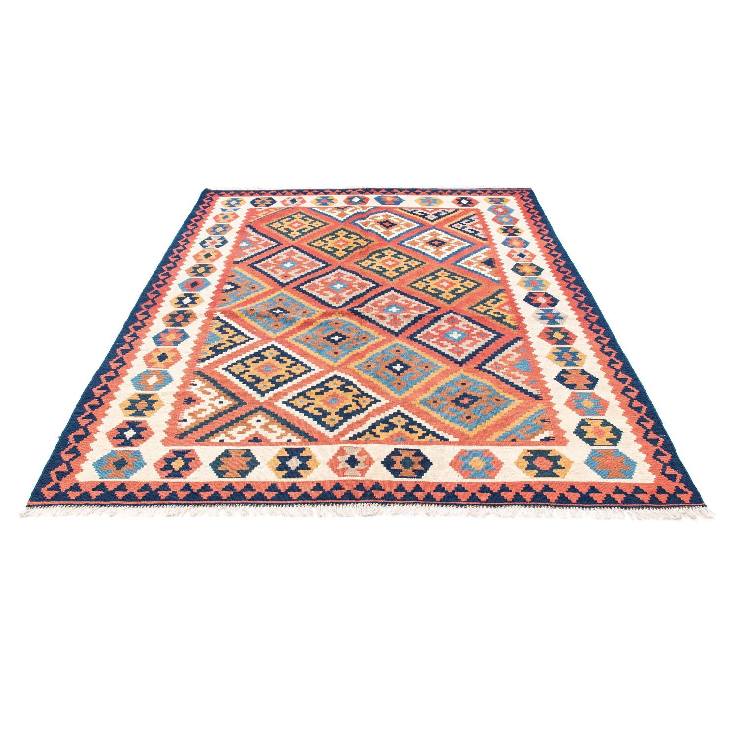 Alfombra Kelim - Oriental - 206 x 156 cm - óxido