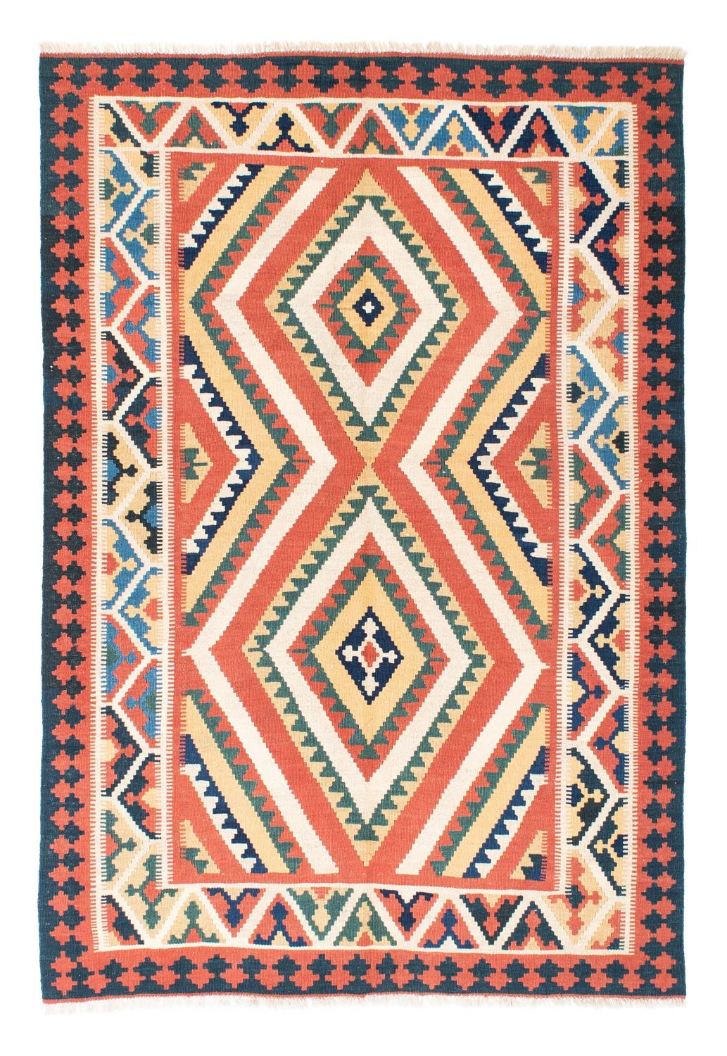 Alfombra Kelim - Oriental - 212 x 146 cm - óxido
