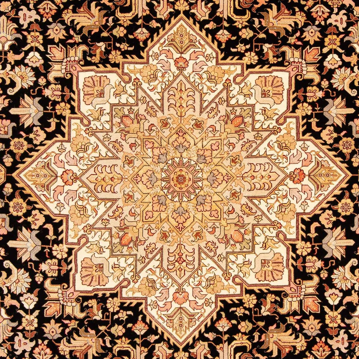 Alfombra Persa - Tabriz - Real - 303 x 200 cm - marrón