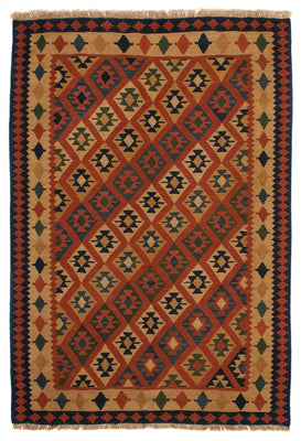 Alfombra Kelim - Oriental - 210 x 155 cm - marrón