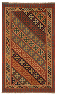 Alfombra Kelim - Oriental - 218 x 145 cm - marrón