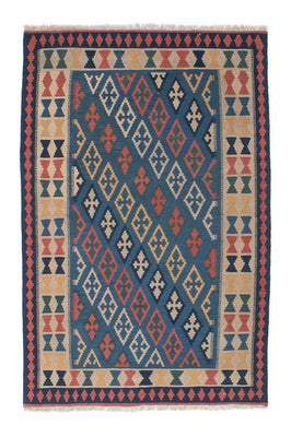 Alfombra Kelim - Oriental - 189 x 119 cm - azul