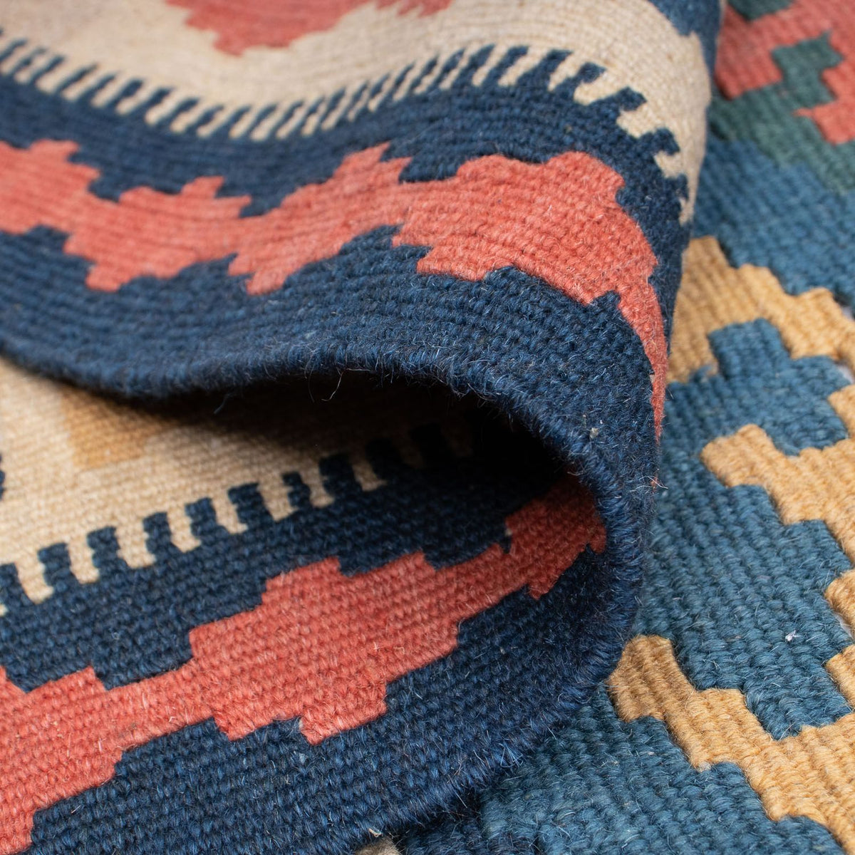 Alfombra Kelim - Oriental - 189 x 119 cm - azul