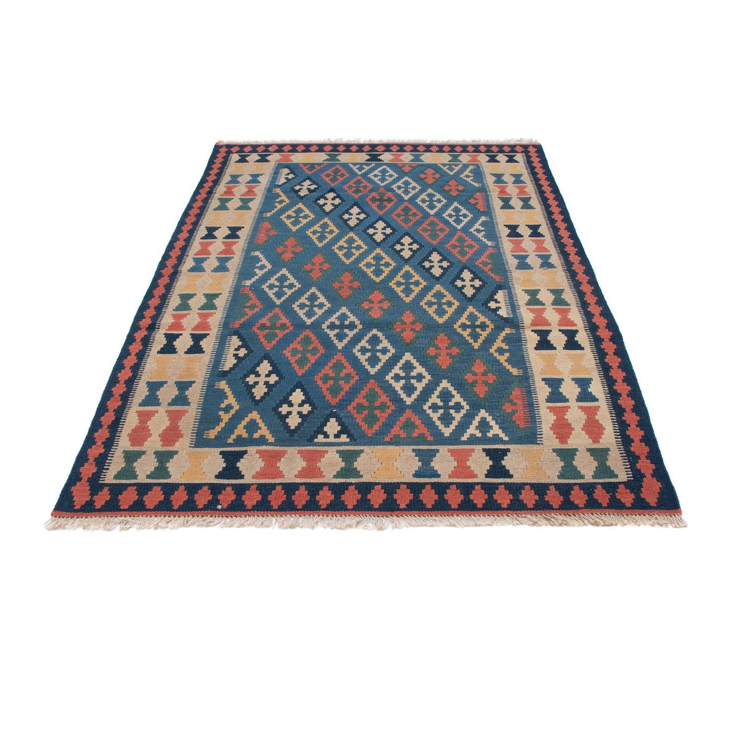 Alfombra Kelim - Oriental - 189 x 119 cm - azul