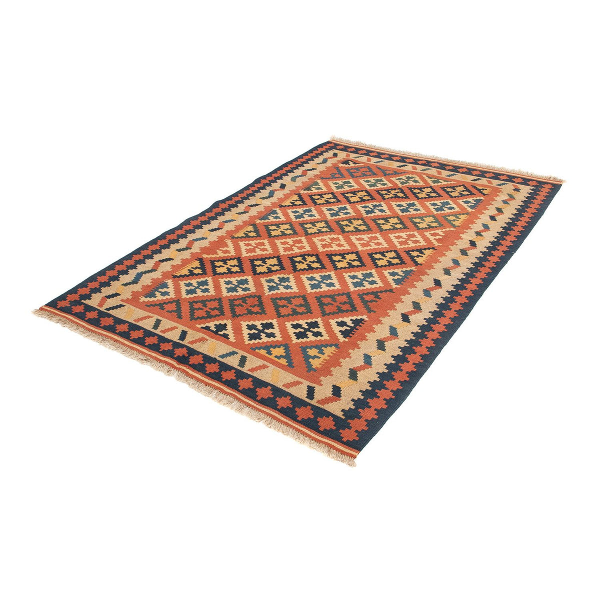 Alfombra Kelim - Oriental - 195 x 124 cm - naranja