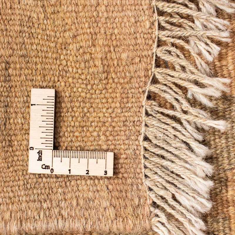 Alfombra de pasillo Alfombra Kelim - Oriental - 200 x 84 cm - marrón claro