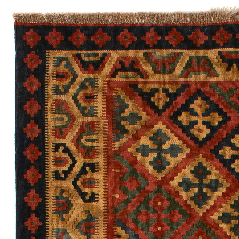 Alfombra Kelim - Oriental - 213 x 148 cm - rojo oscuro