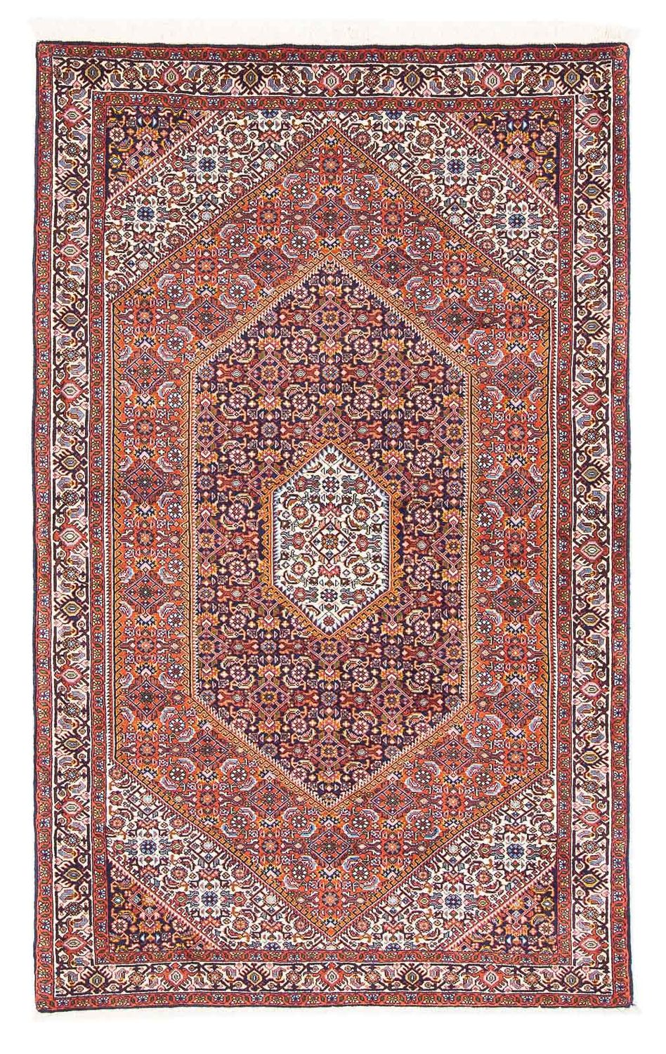 Alfombra de pasillo Alfombra persa - Bidjar - 174 x 107 cm - rojo claro