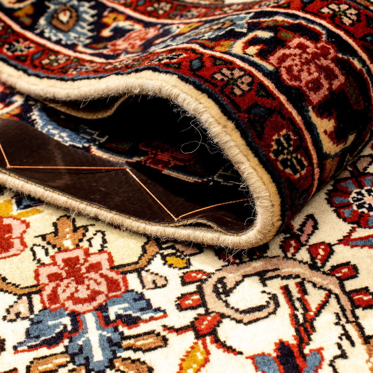 Alfombra de pasillo Alfombra persa - Bidjar - 298 x 74 cm - beige