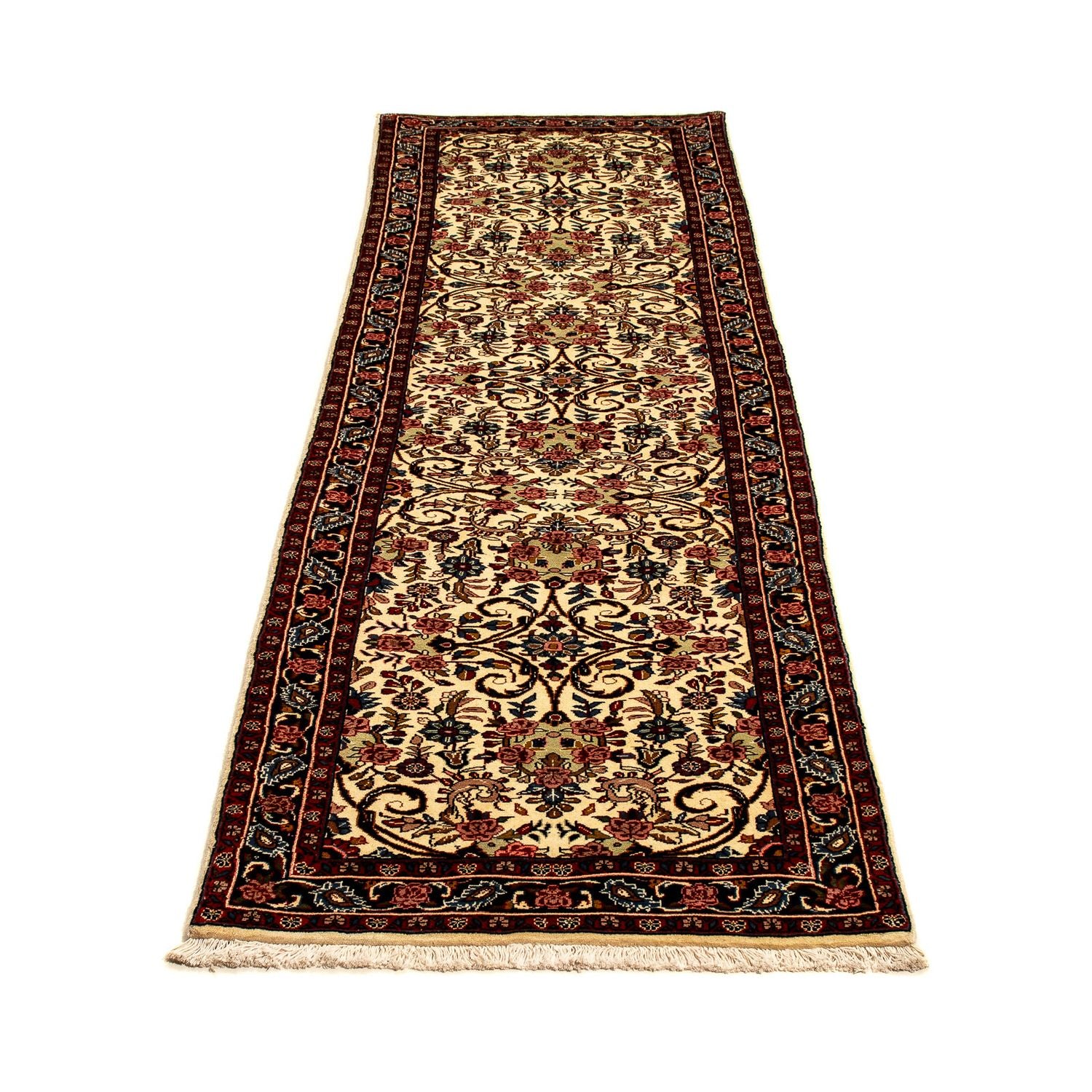 Alfombra de pasillo Alfombra persa - Bidjar - 298 x 74 cm - beige