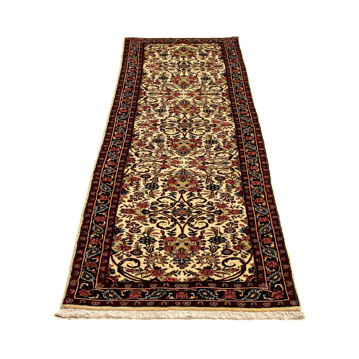 Alfombra de pasillo Alfombra persa - Bidjar - 298 x 74 cm - beige