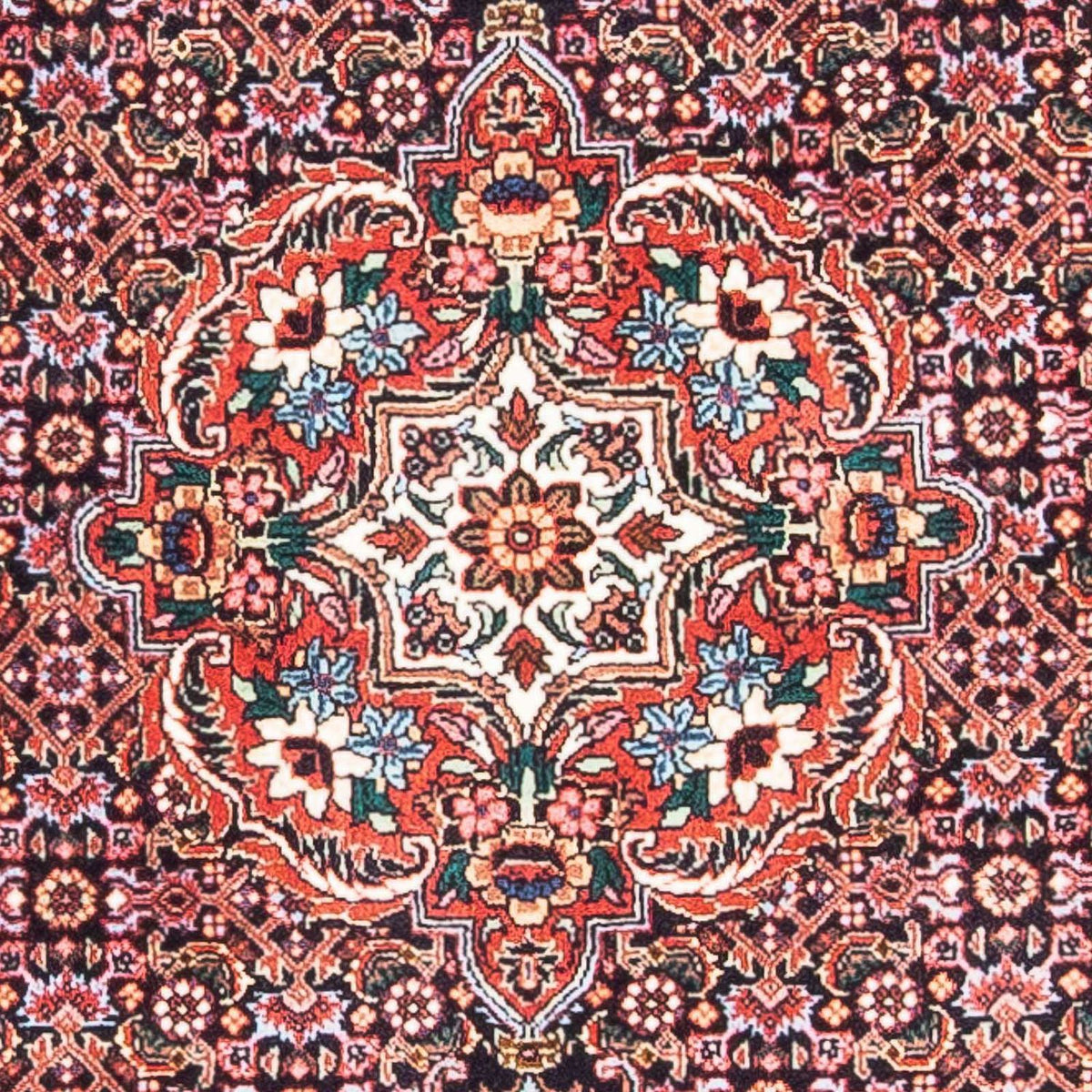 Alfombra persa - Bidjar - 140 x 68 cm - azul oscuro
