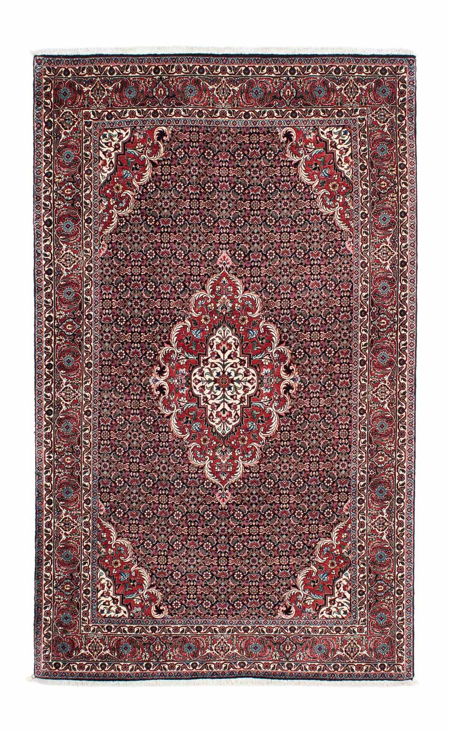 Alfombra persa - Bidjar - 223 x 131 cm - azul oscuro