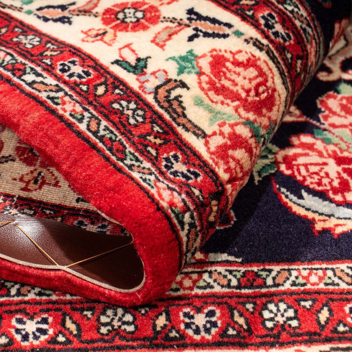 Alfombra persa - Bidjar cuadrado  - 161 x 148 cm - rojo