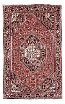 Alfombra persa - Bidjar - 182 x 110 cm - rojo