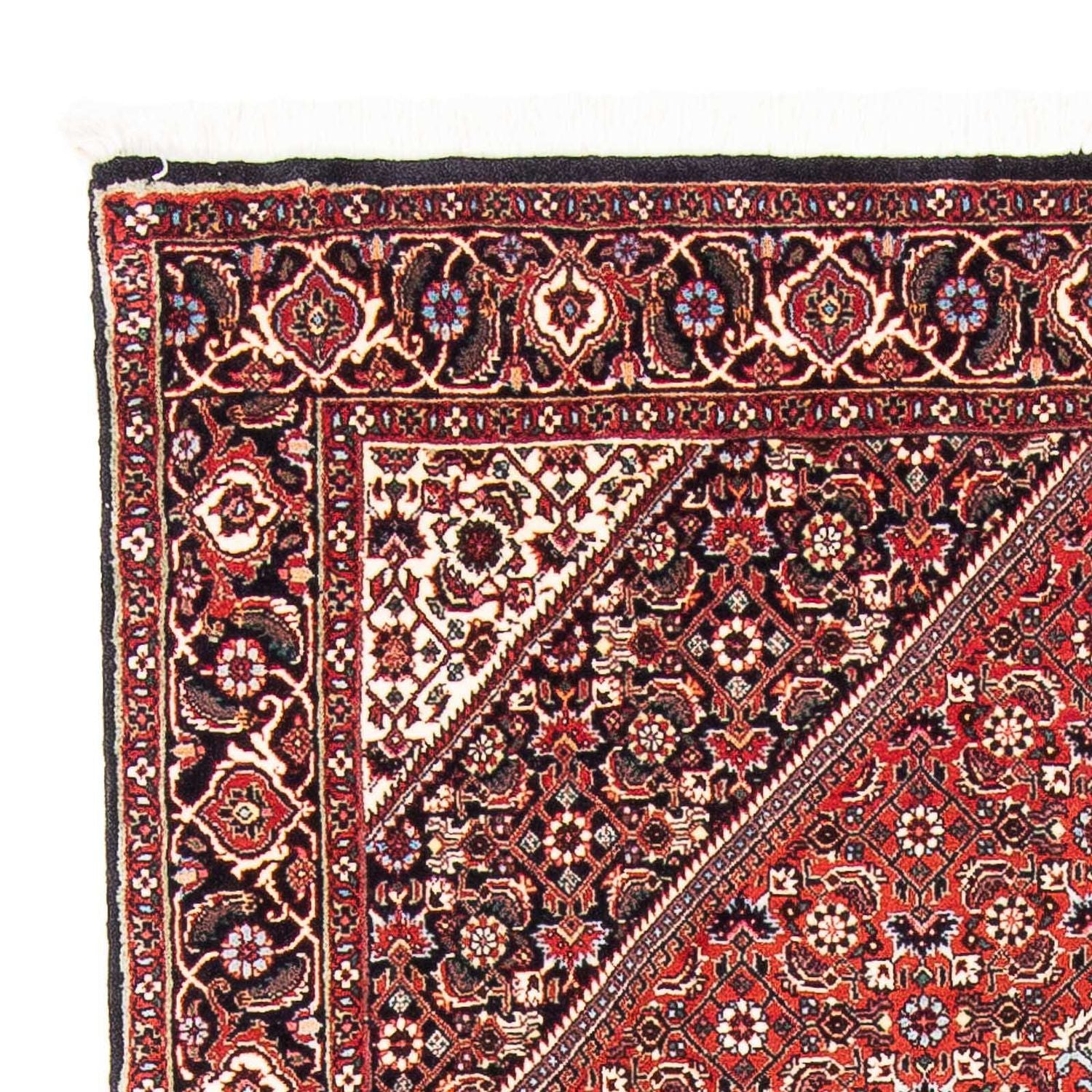 Alfombra persa - Bidjar - 182 x 110 cm - rojo