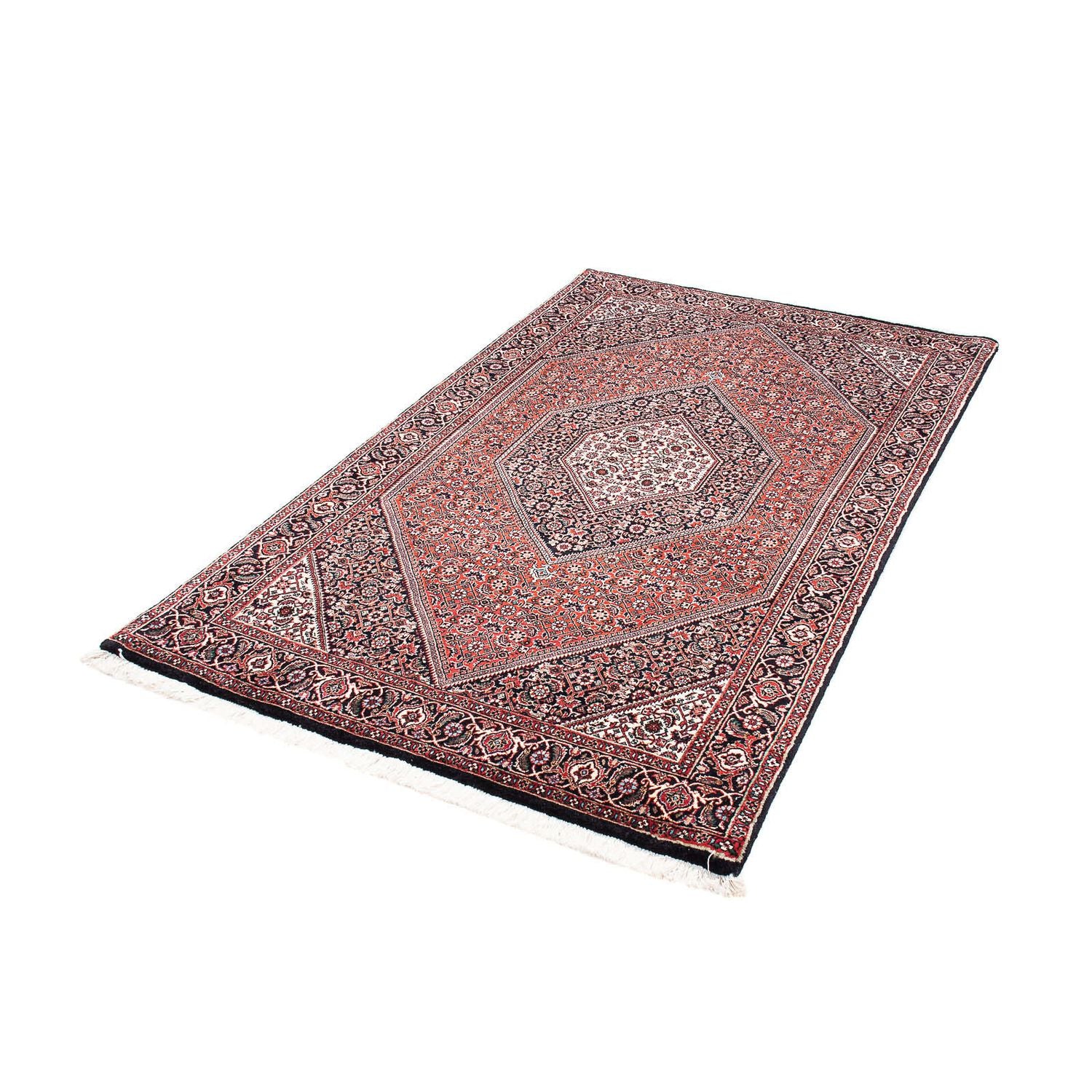 Alfombra persa - Bidjar - 182 x 110 cm - rojo