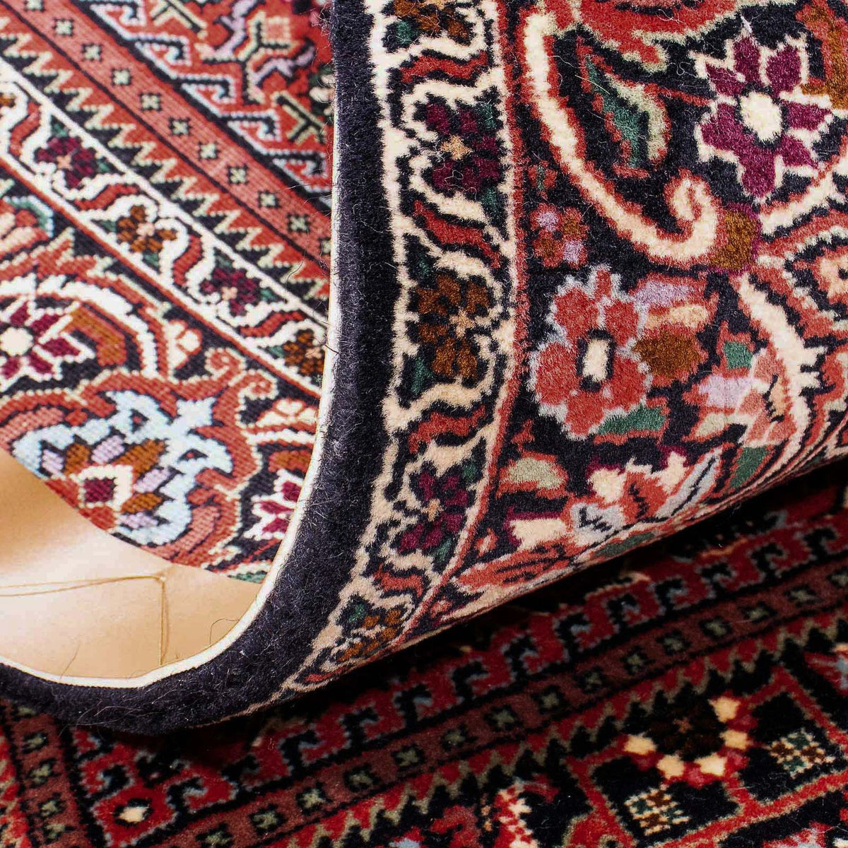 Alfombra de pasillo Alfombra persa - Bidjar - 181 x 104 cm - rojo