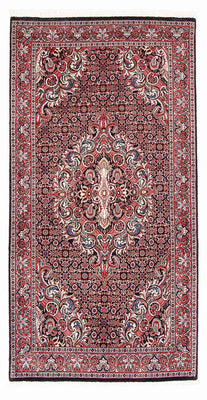 Alfombra de pasillo Alfombra persa - Bidjar - 192 x 102 cm - rojo claro