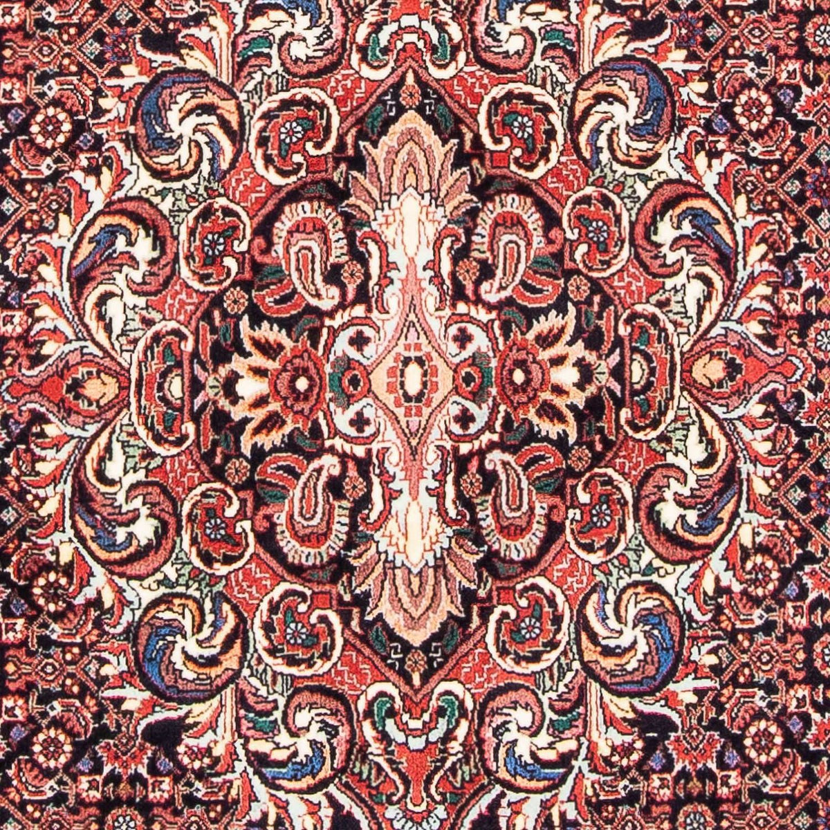 Alfombra de pasillo Alfombra persa - Bidjar - 192 x 102 cm - rojo claro