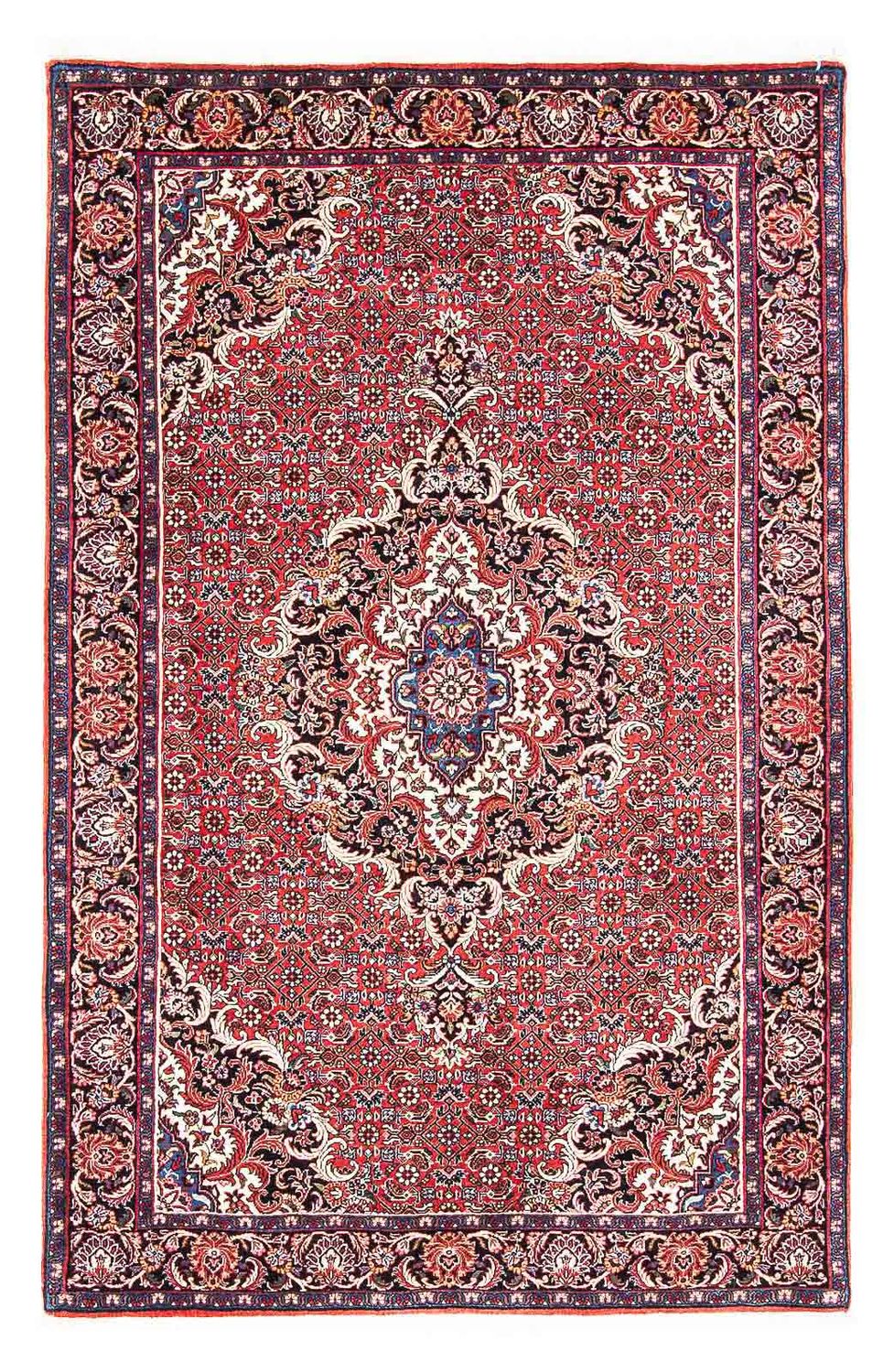 Alfombra persa - Bidjar - 181 x 111 cm - rojo