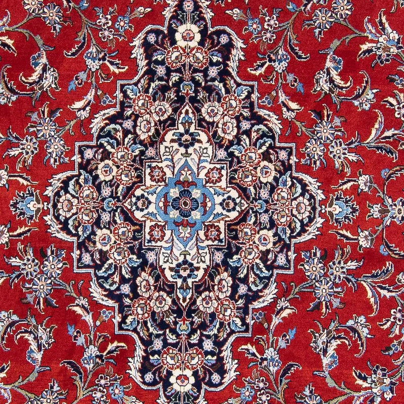 Alfombra persa - Real - 325 x 204 cm - rojo oscuro