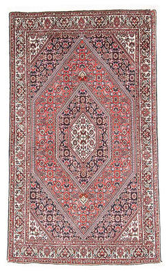 Alfombra persa - Bidjar - 151 x 86 cm - rojo claro