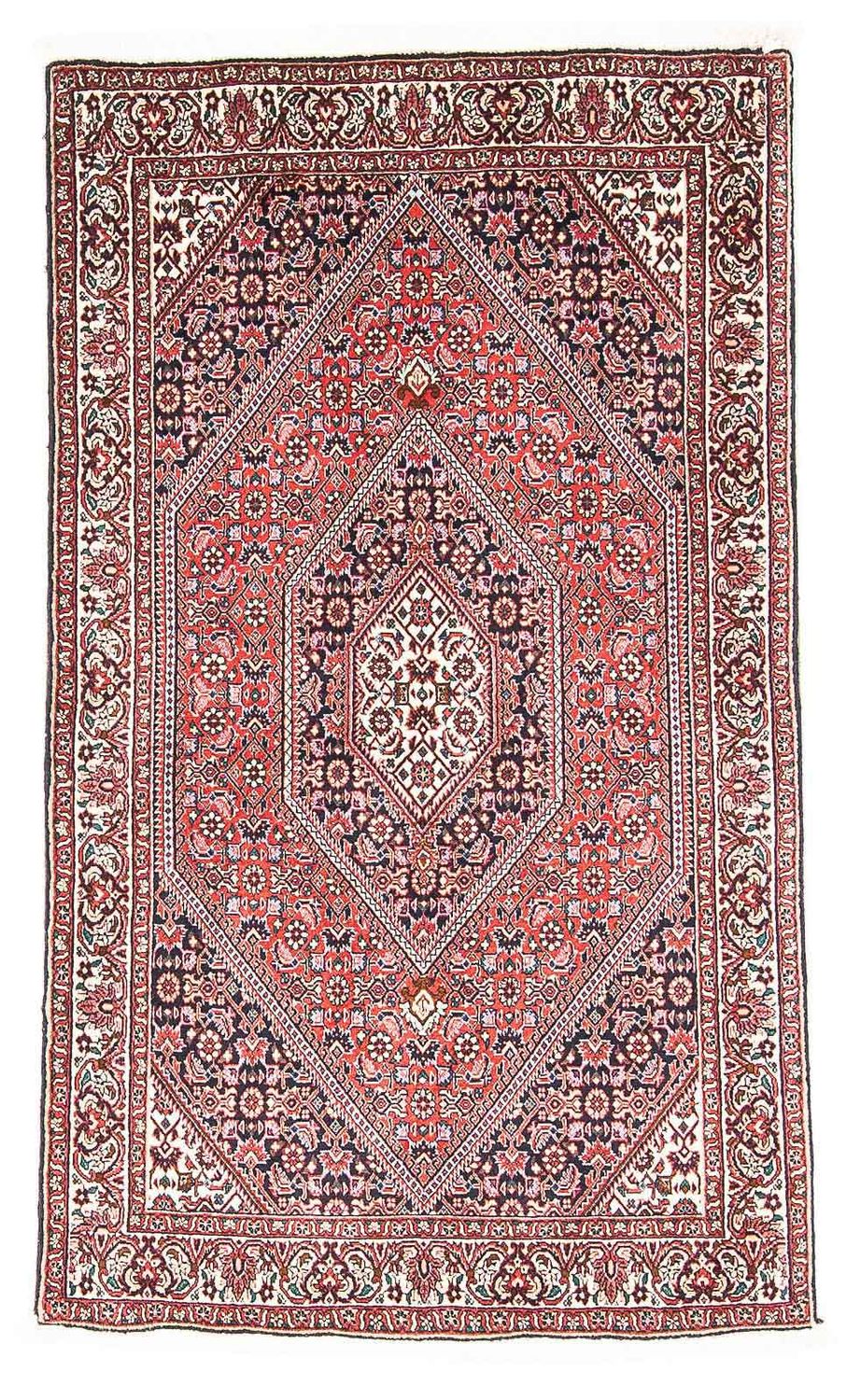 Alfombra persa - Bidjar - 151 x 86 cm - rojo claro