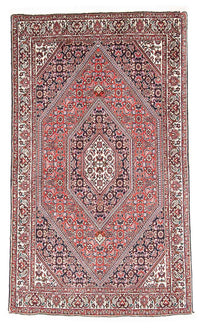 Alfombra persa - Bidjar - 151 x 86 cm - rojo claro