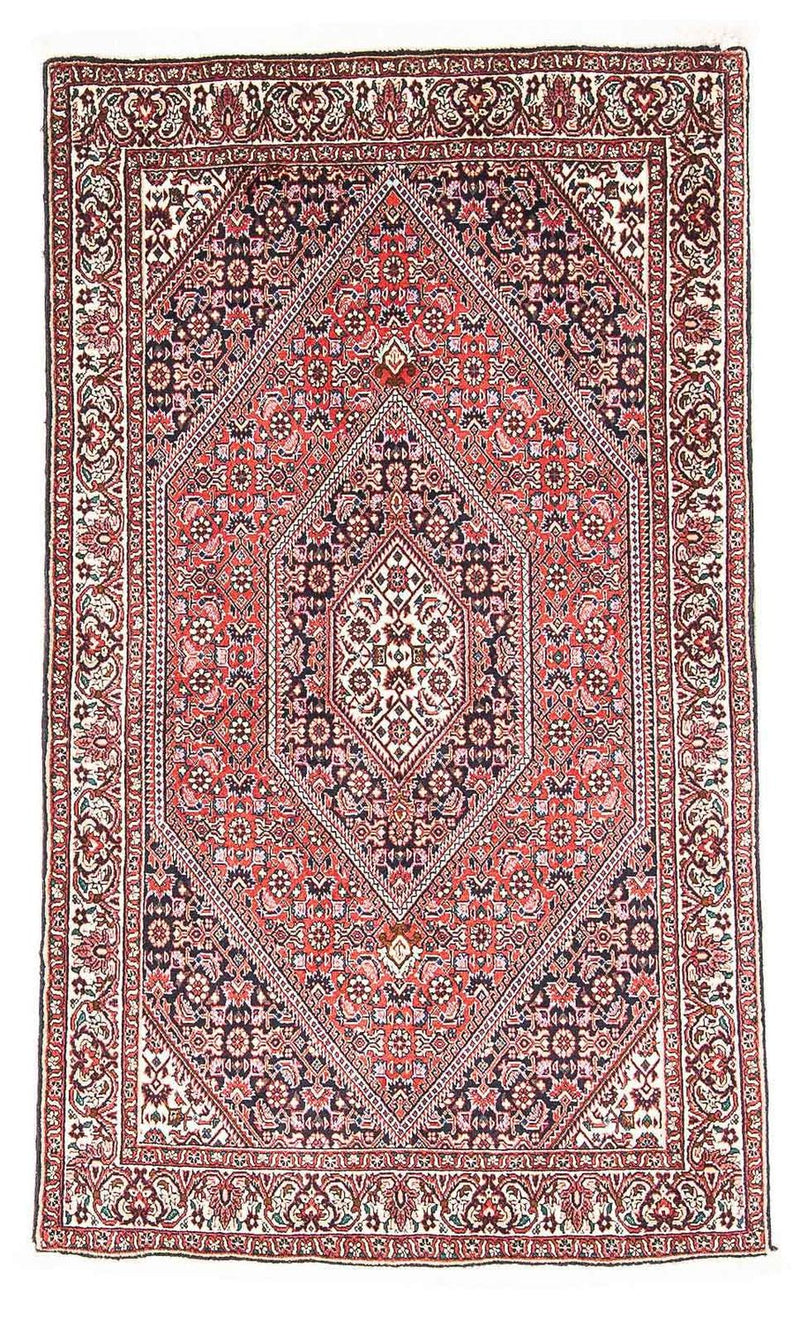 Alfombra persa - Bidjar - 151 x 86 cm - rojo claro