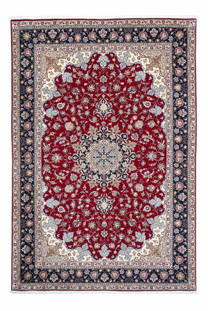 Alfombra Persa - Tabriz - Real - 297 x 203 cm - rojo oscuro