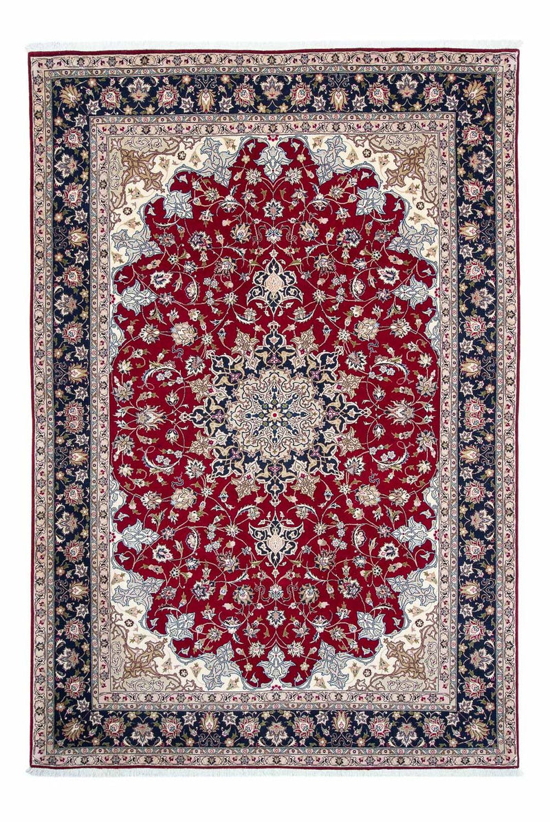 Alfombra Persa - Tabriz - Real - 297 x 203 cm - rojo oscuro